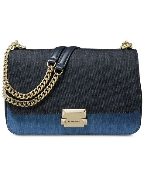 michael kors denim sloan bag|mk sloan.